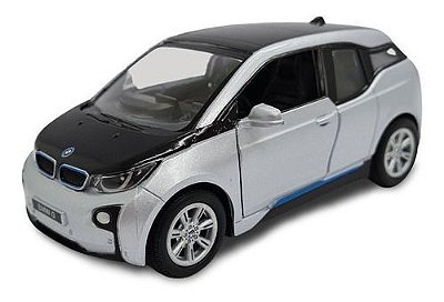 Miniatura Bmw I3 Cor Prata Metal Kinsmart 1:32