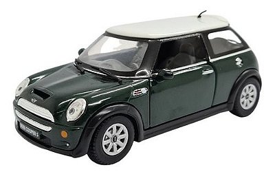 Miniatura Mini Cooper S Verde Metal 1:28