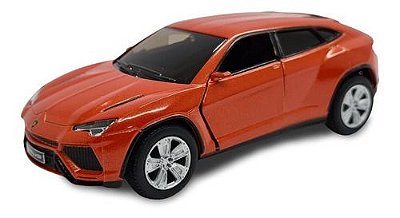 Miniatura Lamborghini Urus Laranja Metal Kinsmart 1:38