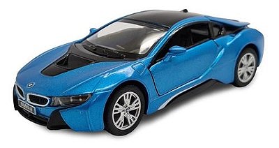 Miniatura Bmw I8 Azul Metal Kinsmart 1:36