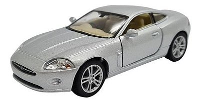 Miniatura Jaguar Xk Coupe Prata Metal 1:38