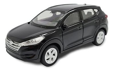 Miniatura Hyundai Tucson 2018 Preto Metal 1:38