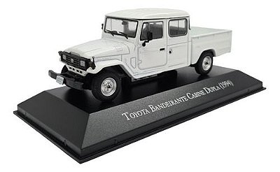 Miniatura Toyota Bandeirante Cabine Dupla 1994 Branco 1:43