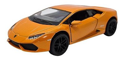 Miniatura Lamborghini Huracan Lp610-4 Laranja Metal 1:36