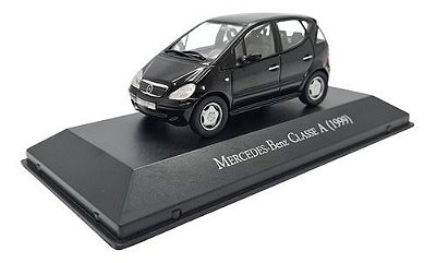 Miniatura Mercedes Benz Classe A 1999 Preto Metal 1:43