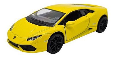 Miniatura Lamborghini Huracan Lp610-4 Amarelo Metal 1:36