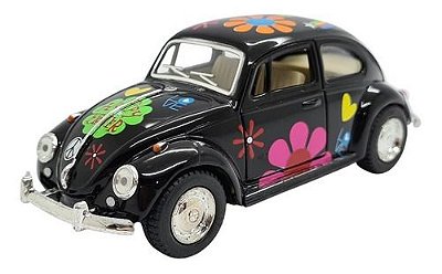 Miniatura Volkswagen Fusca 1967 Amor Metal Preto 1:32