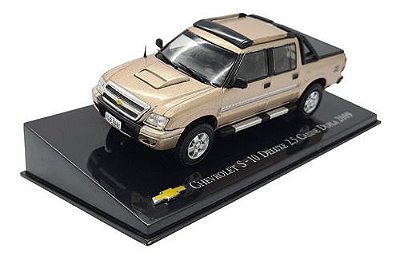 Miniatura Chevrolet S10 Deluxe 2009 Bege Metal 1:43