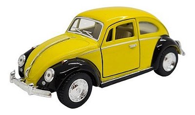 Miniatura Volkswagen Fusca 1967 Paralama Preto Metal 1:32