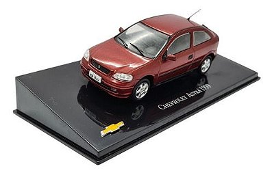 Miniatura Chevrolet Astra 1999 Bordô Metal Escala 1:43