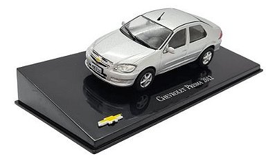 Miniatura Chevrolet Prisma 2012 Prata Metal Scala 1:43