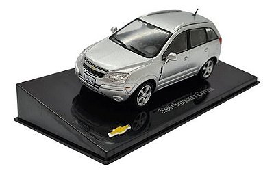 Miniatura Chevrolet Captiva 2008 Prata Metal Scala 1:43