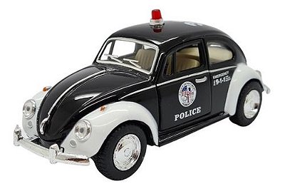 Miniatura Volkswagen Fusca 1967 Policia Metal 1:32