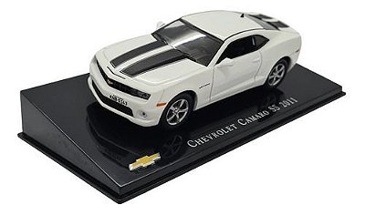 Miniatura Chevrolet Camaro 2011 Branco Metal Scala 1:43