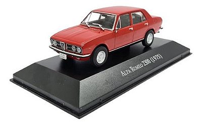 Miniatura Alfa Romeo 2300 1975 Vermelho Metal 1:43
