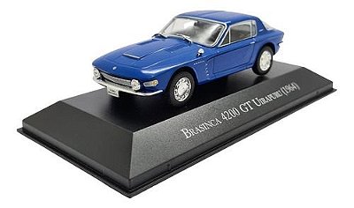 Miniatura Brasinca 4200 Gt Uirapuru 1964 Azul Metal 1:43