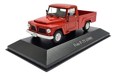 Miniatura Ford F75 1980 Vermelho Inesquecíveis Metal 1:43