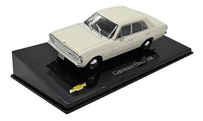 Miniatura Chevrolet Opala 1968 Branco Metal Escala 1:43