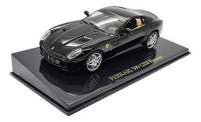 Miniatura Ferrari 599 Gtb Fiorano Preto Coleção Metal 1:43