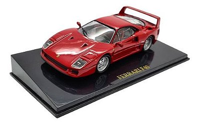 Miniatura Ferrari F40 Vermelho Coleção Metal 1:43