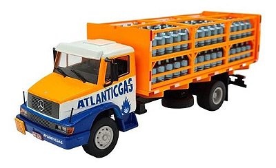 Miniatura Caminhão Mercedes Benz L1614 Gás Metal 1:43