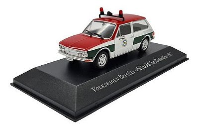 Miniatura Volkswagen Brasilia Policia Militar Rod Metal 1:43