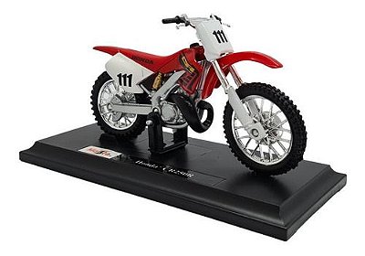 Miniatura Moto Cross Honda Cr 250 R Metal 1:18