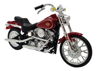 Miniatura Moto Harley Davidson Softail 1984 Metal 1:18