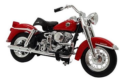 Miniatura Moto Harley Davidson Flh Duo Glide 1958 Metal 1:18