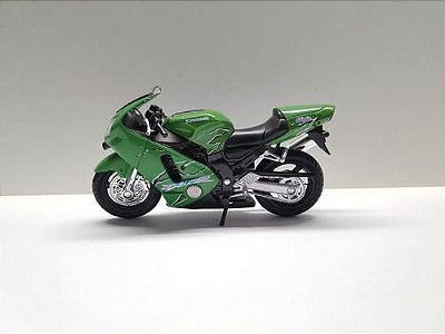 Miniatura Moto Kawasaki Ninja Zx 12r Metal 1:18