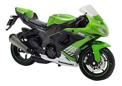 Miniatura Moto Kawasaki Ninja Zx 10r Metal 1:18