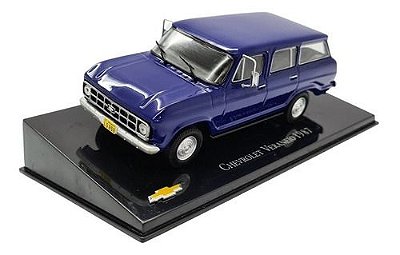 Miniatura Chevrolet Veraneio 1987 Azul Metal Escala 1:43
