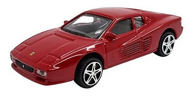 Miniatura Ferrari 512 Tr Metal Vermelho 1:43 Burago