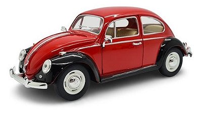 Miniatura Volkswagen Fusca 1967 2 Cores Metal 1:24