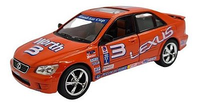 Miniatura Lexus Is 300 Laranja Metal 1:36