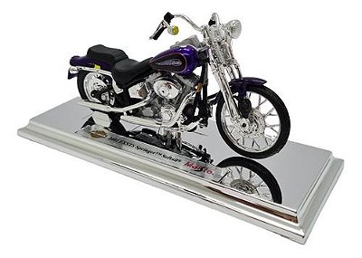 Miniatura Moto Harley Davidson Fxsts Springer Softail 1:18