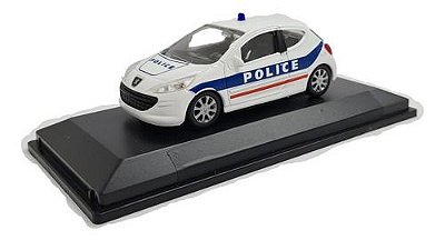 Miniatura Peugeot 207 Police Metal 1:43