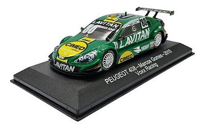 Miniatura Stock Car Peugeot 408 Marcos Gomes 2015 1:43