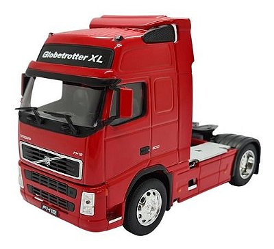 Miniatura Caminhão Volvo Fh 12 Globetrotter Xl Vermelho 1:32