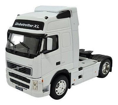 Miniatura Caminhão Volvo Fh 12 Globetrotter Branco 1:32