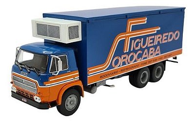Miniatura Caminhão Fiat 140 Baú Figueiredo Sorocaba 1:43