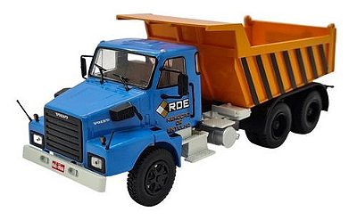 Miniatura Caminhão Volvo N10 Caçamba Remoção De Entulho 1:43
