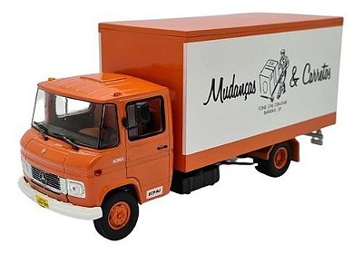 Miniatura Caminhão Mercedes Benz 608 Báu Mudanças Metal 1:43