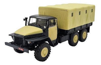 Miniatura Caminhão Ural 375 Canvas Militar Metal Ixo 1:43