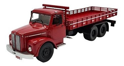 Miniatura Caminhão Scania 110 Jacaré Vermelho 1:43
