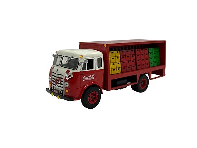 Miniatura Caminhão Fiat FNM Coca Cola MDF 1:43