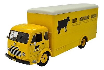 Miniatura Caminhão Ford Cargo Amarelo Margarina 1:43