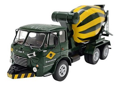 Miniatura Caminhão Fnm 180 Betoneira Concreto Verde 1:43