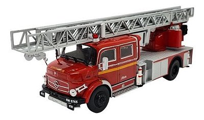 Miniatura Caminhão Mercedes Benz 1519 Bombeiro Vermelho 1:43