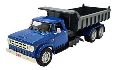 Miniatura Caminhão Dodge D950 Azul Caçamba 1:43